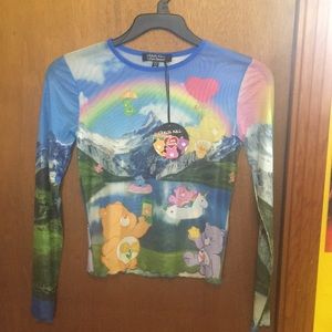 Dolls Kill x Care Bears Happy Accidents Mesh Tee